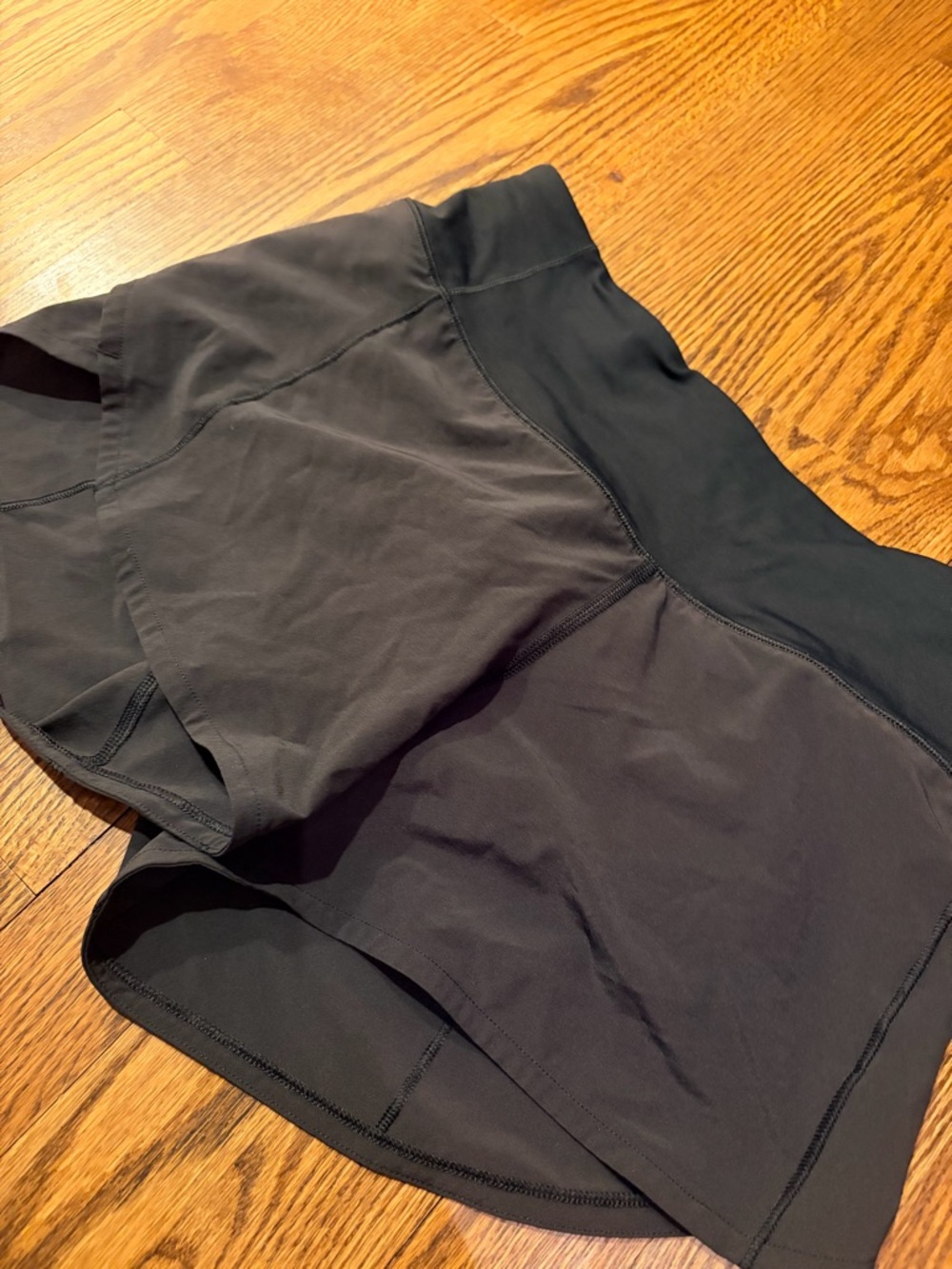 lululemon athletica Black Workout Skort with Built-In Shorts